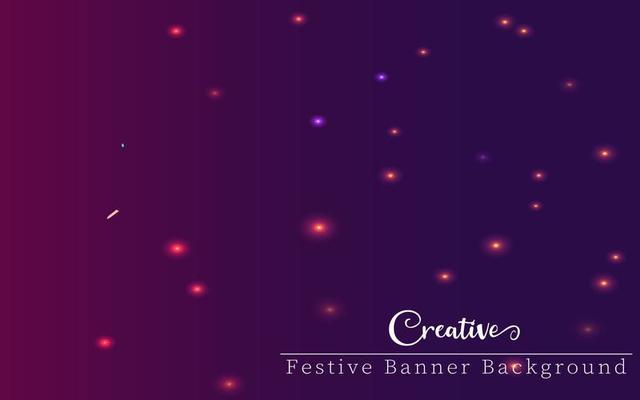 Glowing dots festive vector background. Creative festival banner for festive season promotion and advertisement.
