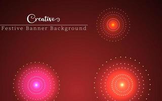 creative background with glowing radial gradient elements. Creative festival banner for festive season promotion and advertisement. vector