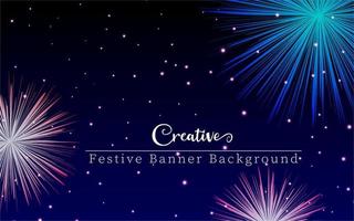 creative festive banner with glowing dots and star or a firework like design elements for your festive artworks, Creative festival banner for festive season promotion and advertisement. vector