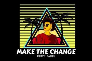 make the change modern design vector