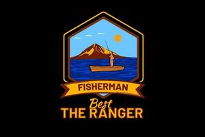 best the ranger retro vintage design vector