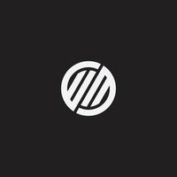WM monogram design vector