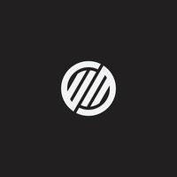 WM monogram design vector