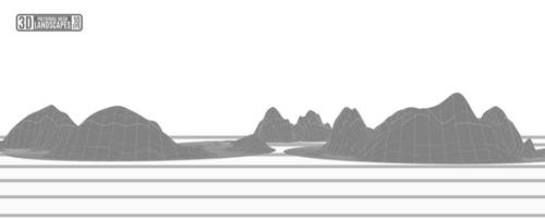 Montañas poligonales grises para publicidad. vector de imagen de stock, para publicidad y folletos