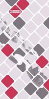 futuristic mesh mountains. abstraction in tile mosaic new vector