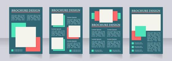 Photography course promotion blank brochure layout design vector