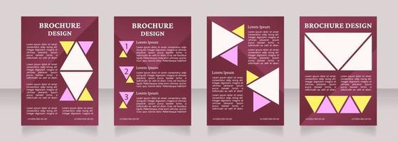 Online marketplace development strategies blank brochure layout design vector