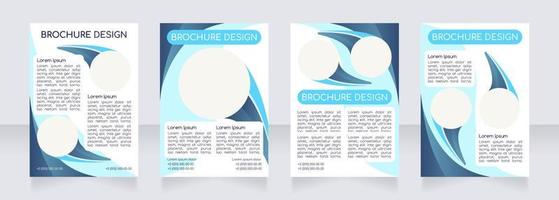 Health and wellness care methods blank brochure layout design vector