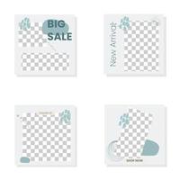 Organic sale instagram post template Free Vector