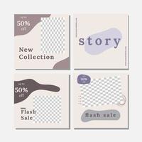 Organic sale instagram post template Free Vector