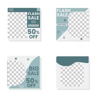 Organic sale instagram post template Free Vector