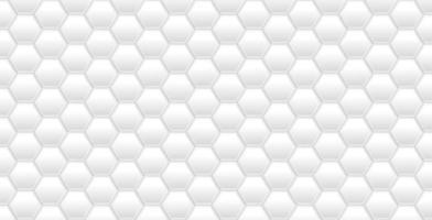 Subway tile pattern. Metro white hexagon ceramic bricks background. Vector realistic illustration.
