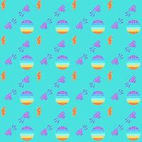 Pastel colors pop it fidget toy geometric seamless vector pattern.