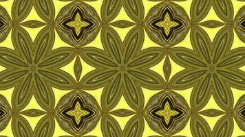 Abstract yellow gold kaleidoscope background video