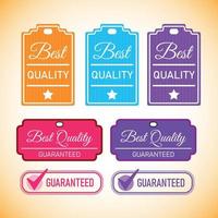 Best Quality Label Collectiob vector