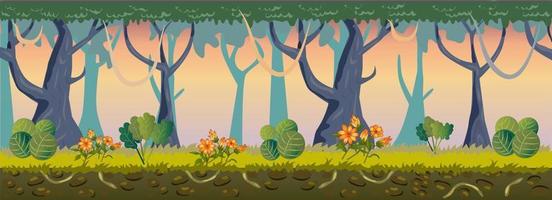 Forest Game Background vector