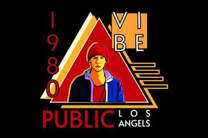 public angels retro design vector