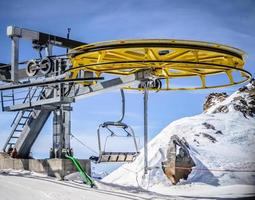 Ski lift wheel photo