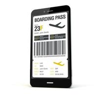 boarding pass phone photo