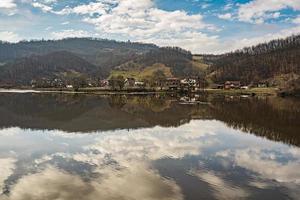 Porec river bay at Danube gorge in Serbia photo