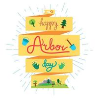 Arbor Day Greeting vector