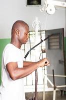 Gymnastics in the gym. photo