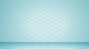 Japanese background floor and wall background. 3D rendering photo