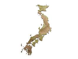 simulacro de mapa japón mapa 3d realista representación 3d foto