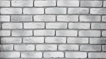 Modern white with gray brick wall texture for background. Abstract weathered texture painted with old stucco light gray and aged paint white brick wall background, grunge blocks of stone. photo