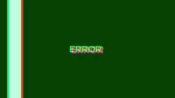 Animation of retro ERROR text glitching on blue background. Old tv glitch. Glitch background. video