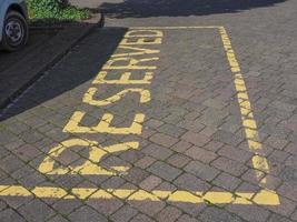 señal de estacionamiento reservado foto