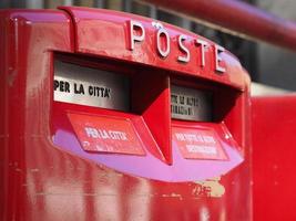 Italian postbox aka mailbox, letterbox or dropbox photo