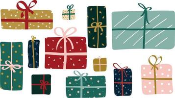 Vector of the Christmas boxes