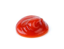 tomato sauce on white background photo