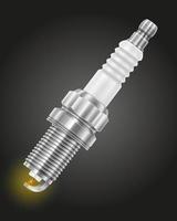 automotive spark plug vector illustration isolated on background