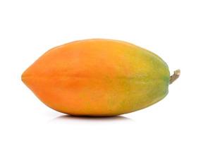 papaya on white background photo