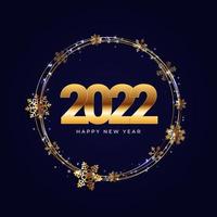 2022 Happy New Year and Merry Christmas Poster Template. Vector Illustration