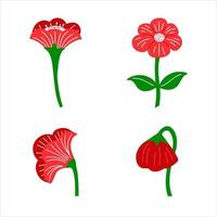 flower collection , leaves, floral bouquets, flower compositions vector