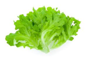 Salad leaf. Lettuce isolated on white background photo