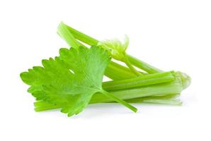 celery on white background photo