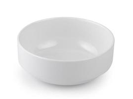 white bowl isolated on white background photo