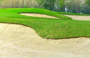 bunker and putting green photo