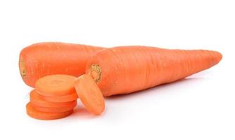 carrots isolated on a  white background photo