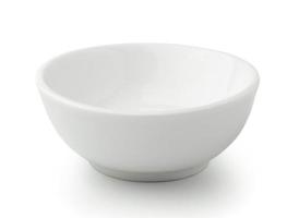 white bowl isolated on white photo