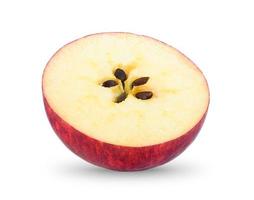 Apple slice isolated on white background photo