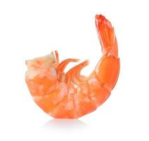 shrimps on a white background. with clipping path photo