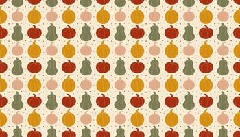 Pumpkin silhouette pattern background banner autumn holiday Thanksgiving Halloween decor vegan vegetarian food kitchen element groceries shop gardening farming vector