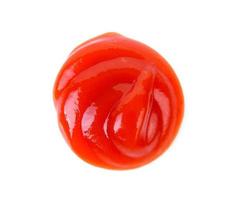 tomato sauce on white background photo