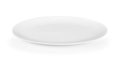 plate on white background photo