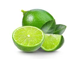 lime on white background photo